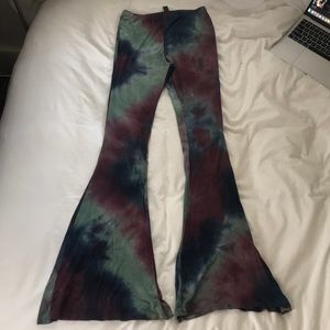 Comfy high waisted tie dye pants